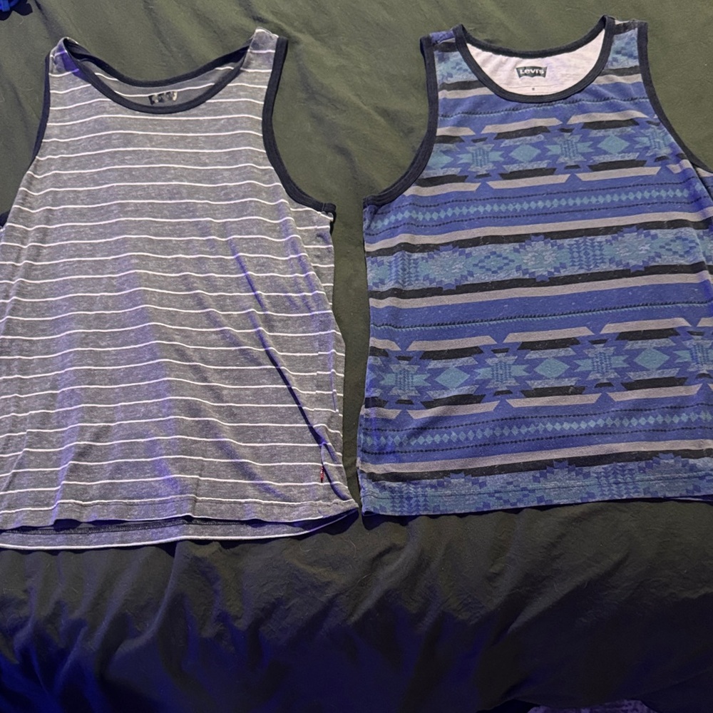 Levi's Kids Tank Tops - Navy and Gray